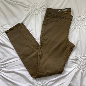 MADEWELL Army Green Skinny Skinny Jeans 32x32